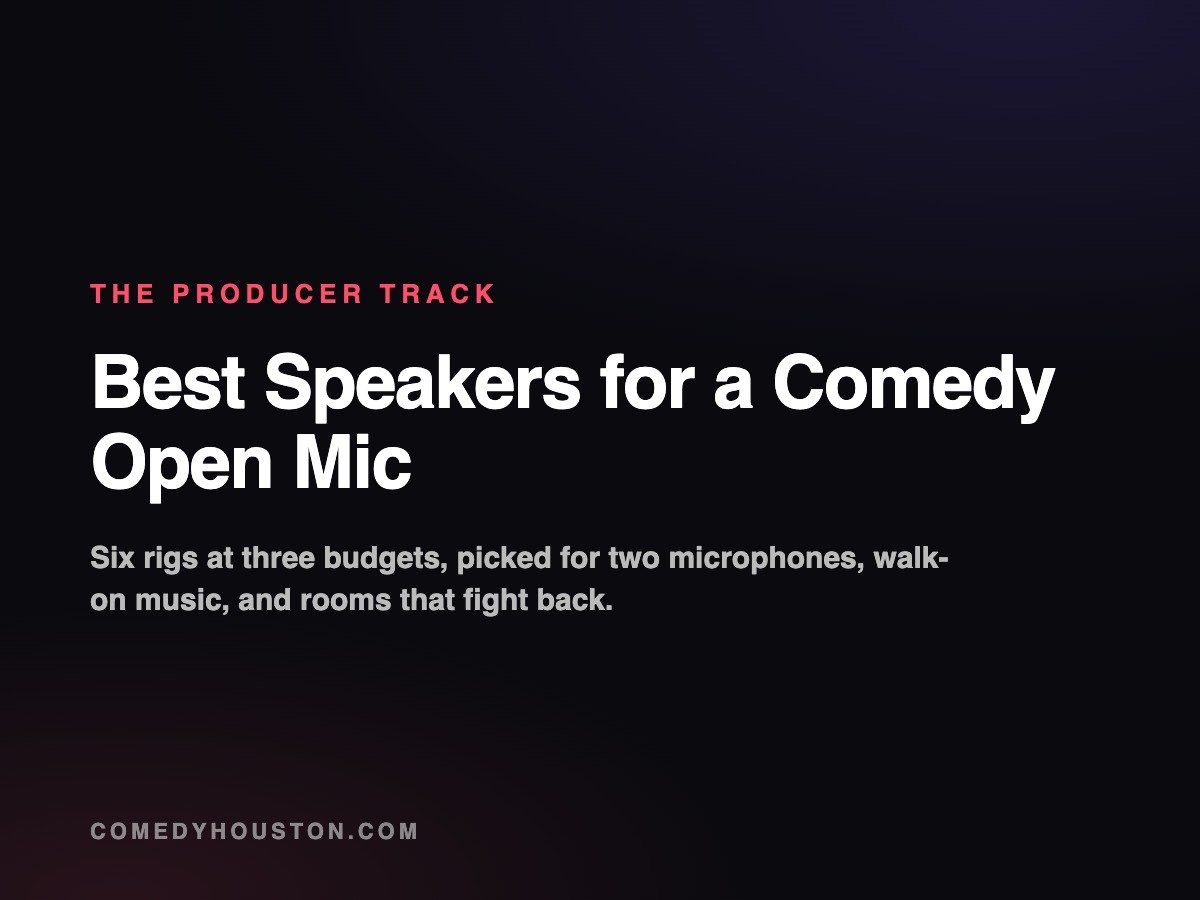 The best speakers for a comedy open mic, six picks at three budgets