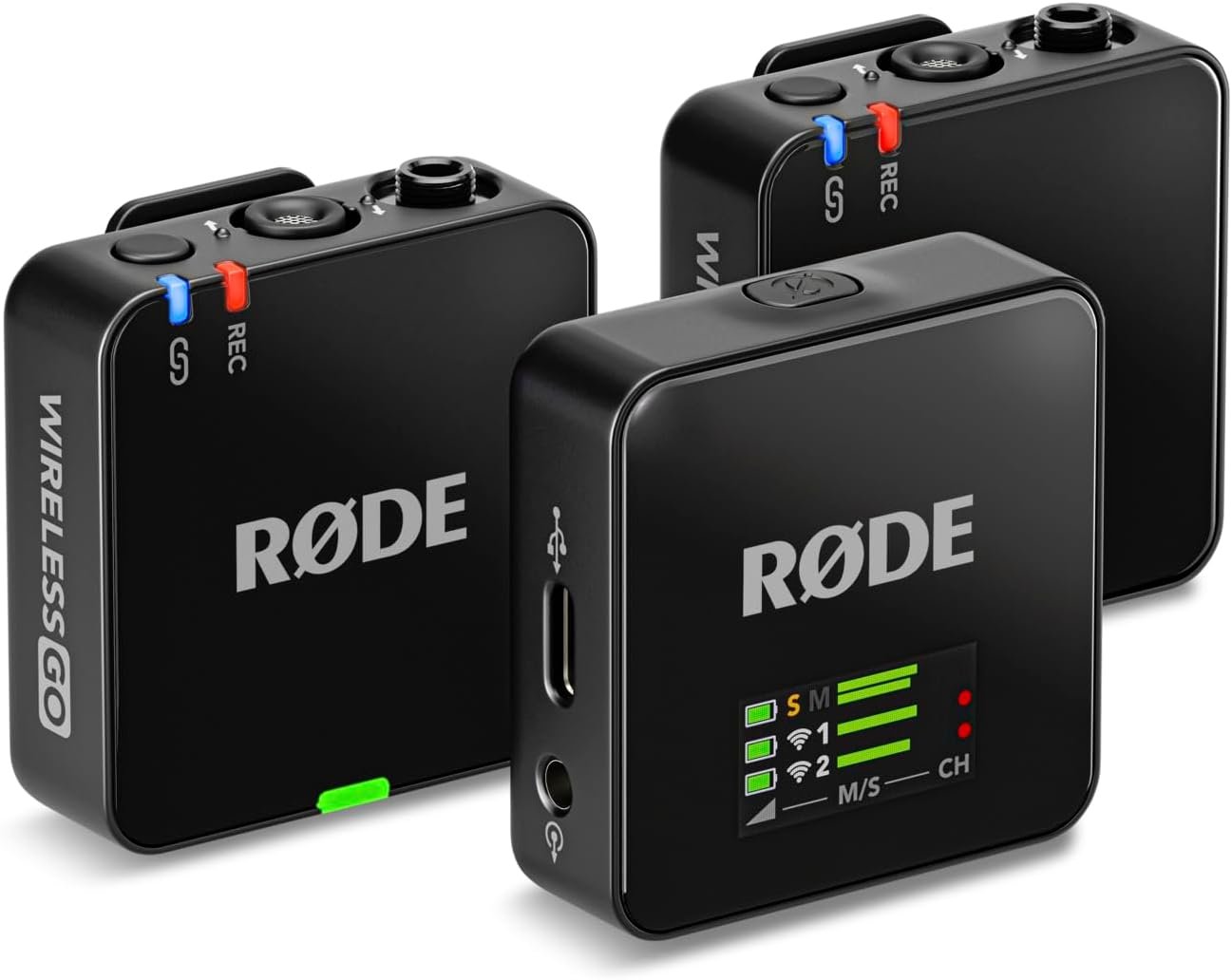 Rode Wireless GO Gen 3 two transmitter wireless microphone kit with charging case