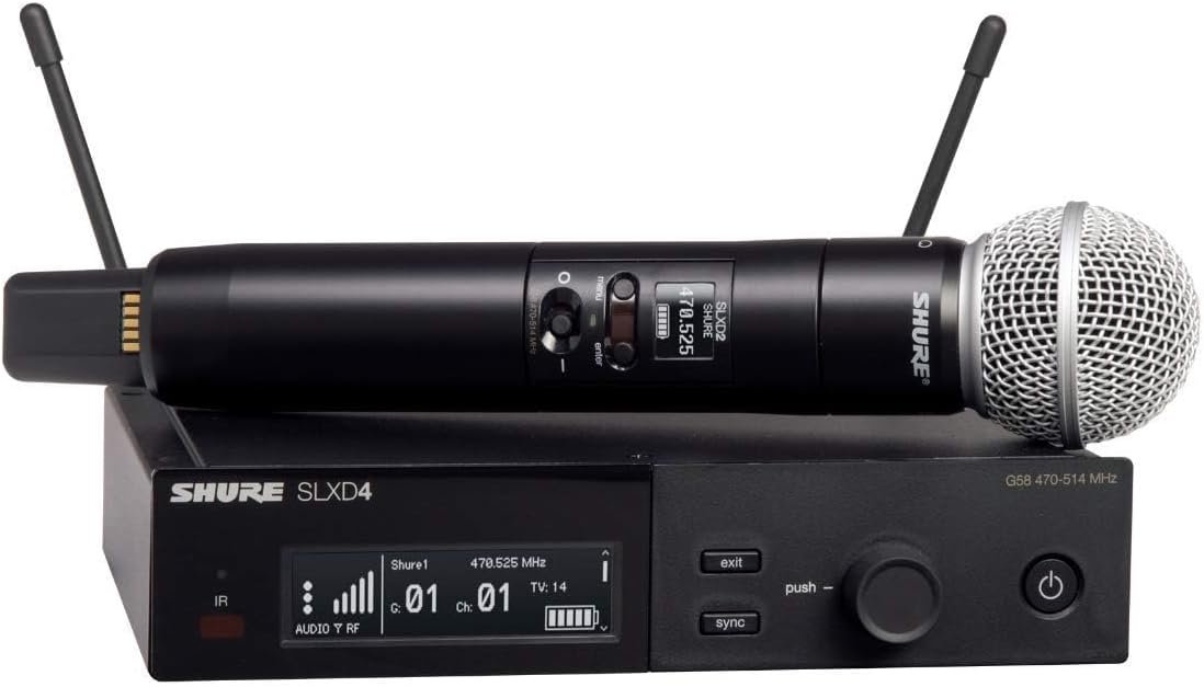 Shure SLXD24 SM58 digital wireless microphone system with receiver