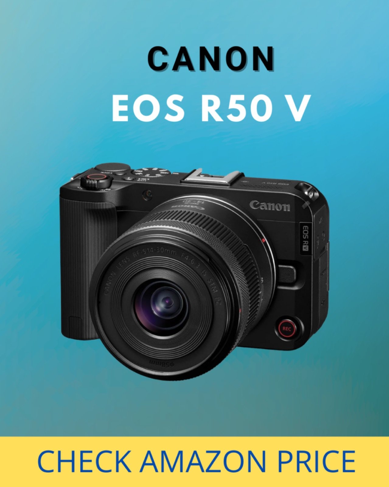 Canon EOS R50 V mirrorless camera for filming stand-up comedy
