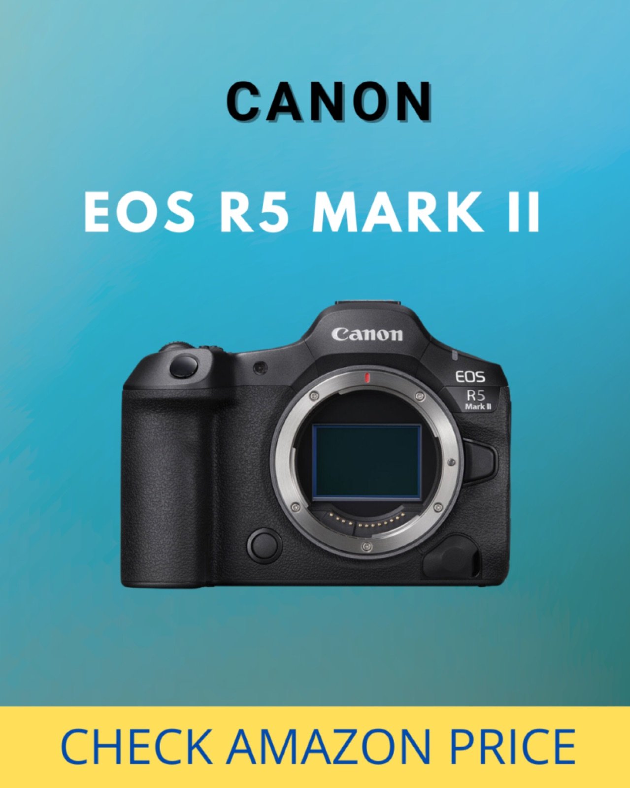Canon EOS R5 Mark II mirrorless camera for filming a comedy special