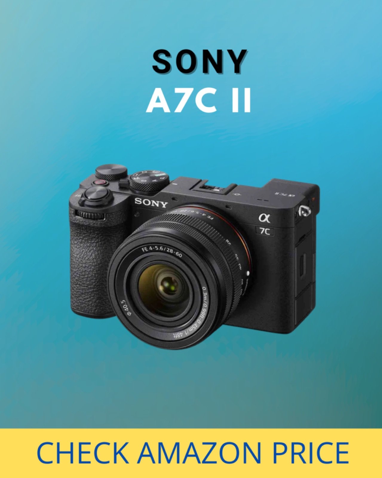 Sony a7C II compact full-frame camera for filming stand-up comedy