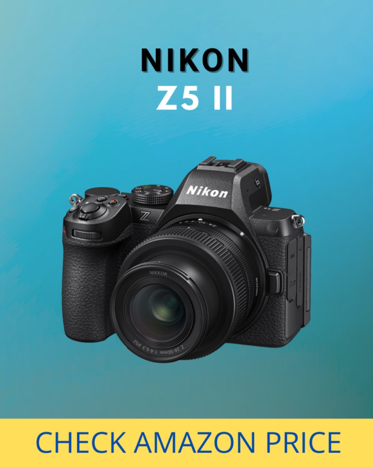 Nikon Z5 II full-frame mirrorless camera for filming stand-up comedy